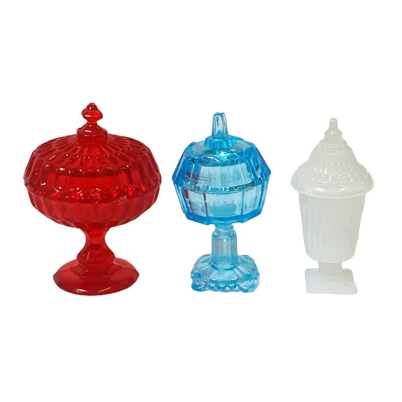 Dolls House Candy Jars & Lids Dishes Decorative Bowls Chrysnbon Ornaments 1:12