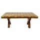 Dolls House Checkered Table Solid Oak Bespoke Gold Resin Dining Room Furniture