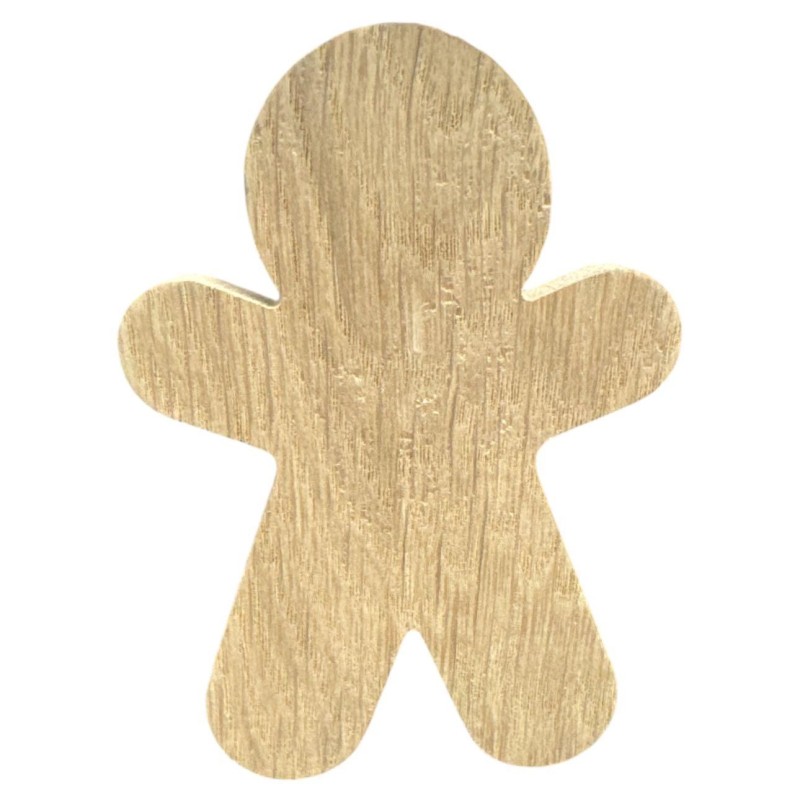 10cm DIY Gingerbread Man Wooden Shape Christmas Ornament Craft Blank Unfinished Piece Home Decor Decoration Gift Creative Blank