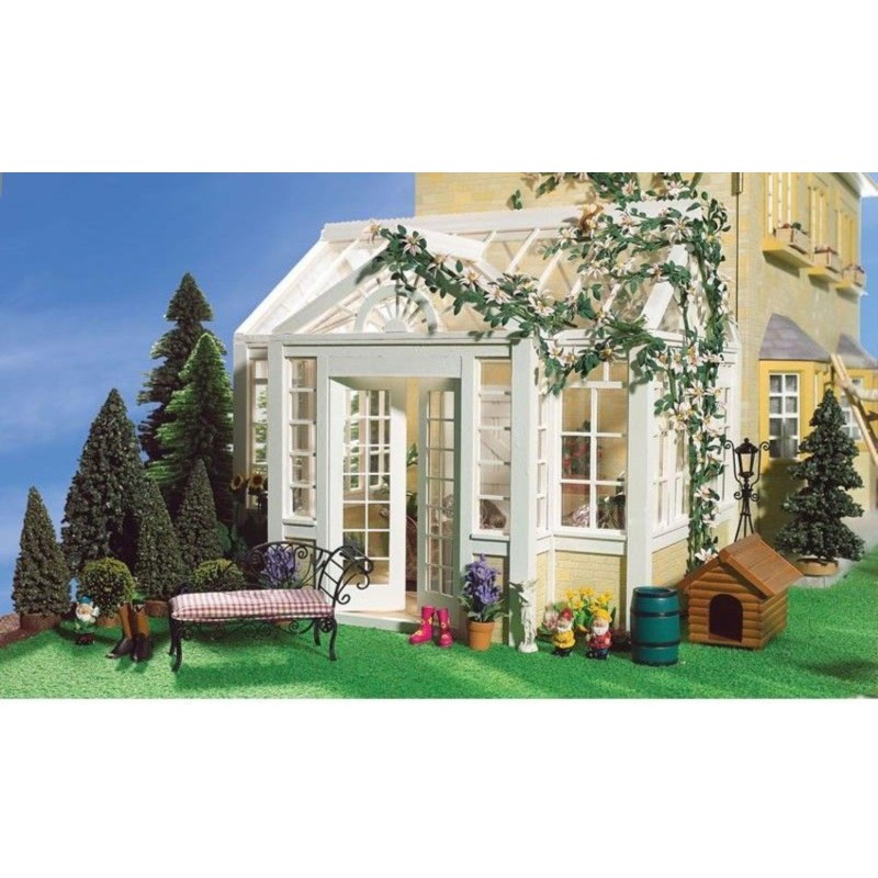 Cotswold Conservatory Dolls House Emporium Unpainted Flat Pack Kit 1:12 Scale