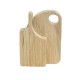 Chopping Cutting Board & Serving Paddle Modern Oak Dolls House Kitchen Accessory