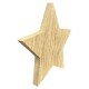 12cm DIY Star Wooden Ornament Christmas Shape Craft Blank Unfinished Piece Home Decor Gift Creative Blank Free Standing Decoration