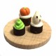 Dolls House Halloween Cup Cakes on Board Ghost Pumpkin Monster Treats 1:12 Food