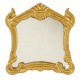 Dolls House Square Mirror in Fancy Gold Frame Victorian Miniature Accessory