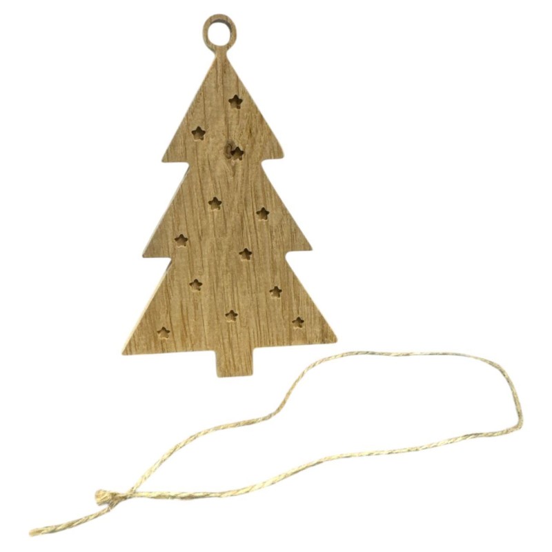 10cm DIY Christmas Tree Stars Wooden Ornament Shape Craft Blank Unfinished Piece Home Decor Gift Creative Blank for Painting Decoration