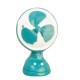 Dolls House Desk Fan Blue Classic Miniature Desktop Table Accessory 1:24 Scale