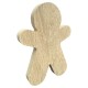 10cm DIY Gingerbread Man Wooden Shape Christmas Ornament Craft Blank Unfinished Piece Home Decor Decoration Gift Creative Blank