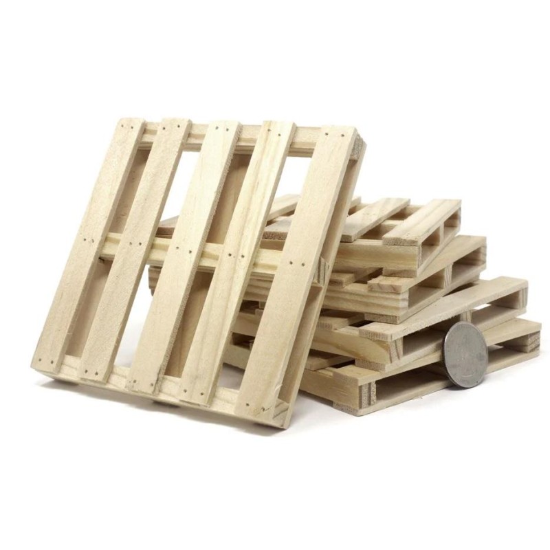 Dolls House Pallets Pine Pack of 5 Building Construction Accessory 1:12 Scale