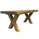 Dolls House Epoxy Resin River Dining Table Wooden Brown Gold Modern Furniture