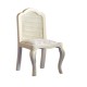 French Style Cream Side Chair Miniature Bedroom Furniture Dolls House 1:12 Scale