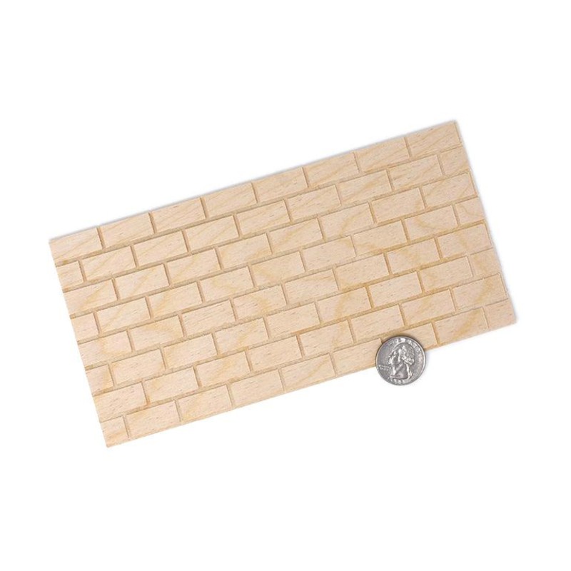 Dolls House Brick Panel Siding Cladding Decorating Building Component Wood 1:12