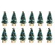 Dolls House 12 Snowy Christmas Trees Miniature 1:12 or 1:24 Ornament Accessory