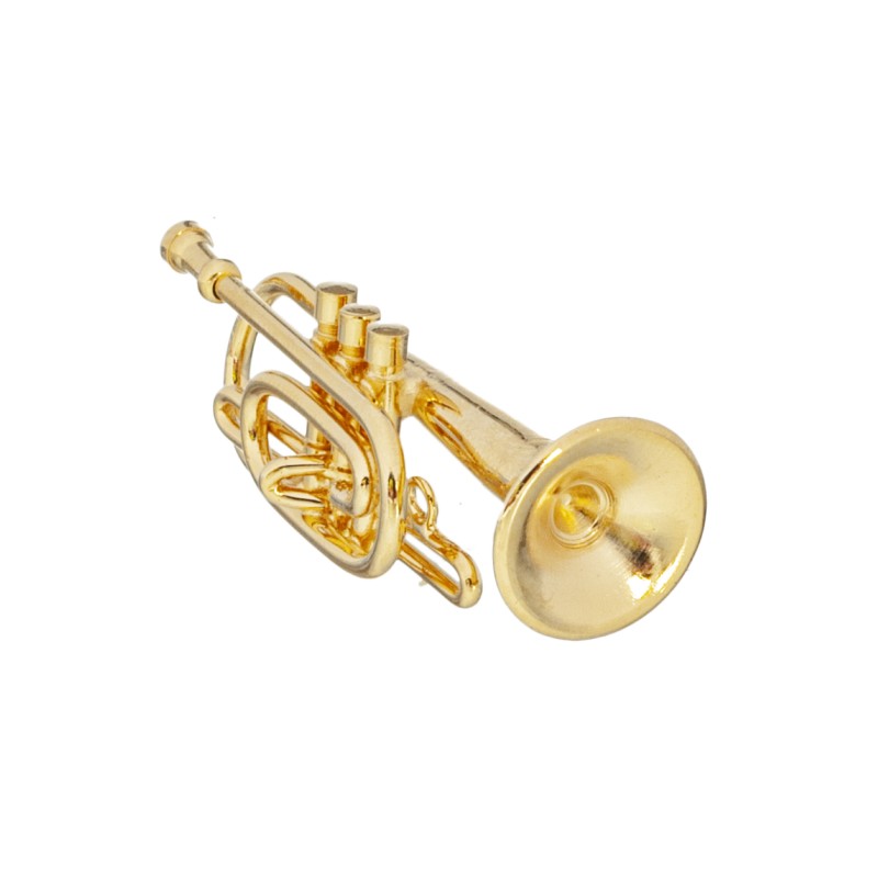 Dolls House Pocket Trumpet in Case Brass Band Orchestra Concert Music Instrument