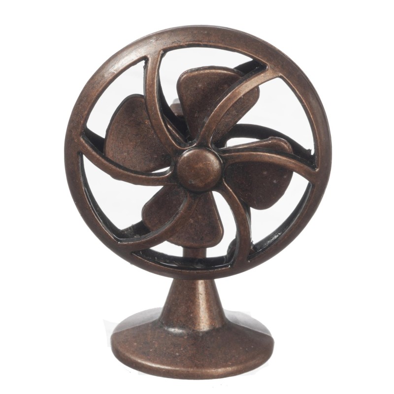 Dolls House Desk Fan Antique Bronze Classic Miniature Table Accessory 1:12 Scale