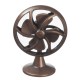 Dolls House Desk Fan Antique Bronze Classic Miniature Table Accessory 1:12 Scale