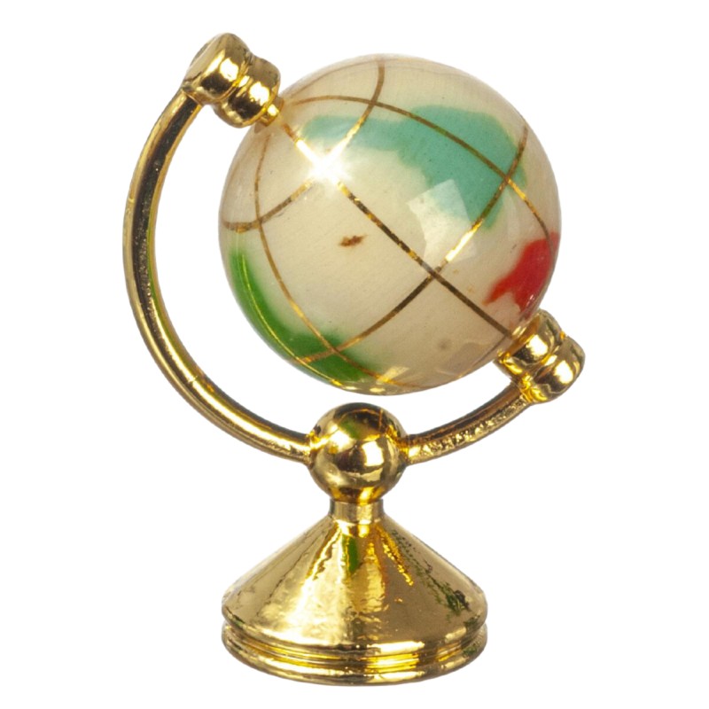 Dolls House World Globe Rotating Earth on Stand School Office Desk Accessory