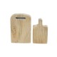 Cutting Board & Serving Paddle Natural Oak Wood Set Dolls House Miniature 1:12