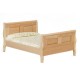 Light Oak Sleigh Bed Double 1:12 Bedroom Furniture Dolls House Miniature