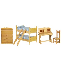 Lundby Original Brass Bed / Bedroom Set With Tiny Accessories Inclusive. -   Canada