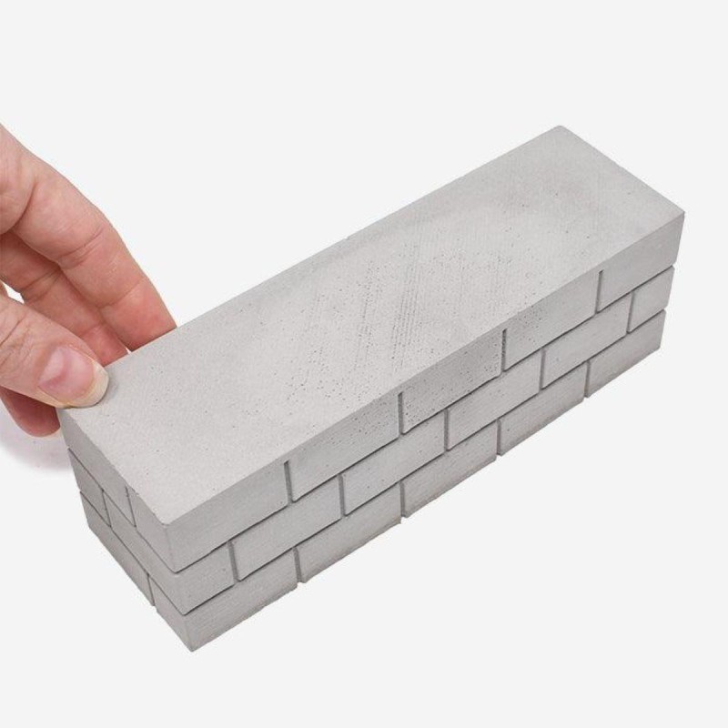 Dolls House Concrete Block Wall Miniature Garden Street Construction 1:12 Scale