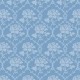 Dolls House Emporium Wallpaper Blue Rose Pattern Miniature Print 1:12 Scale