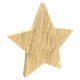 10cm DIY Star Wooden Ornament Christmas Shape Craft Blank Unfinished Piece Home Decor Gift Creative Blank Free Standing Decoration