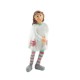 Little Girl in Striped Tights Modern Resin Figure Dolls House People