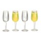 Dolls House Champagne Flutes 2 Full 2 Empty Prosecco Glasses Drinks Accessory