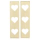 3 Heart Window Shutters 2 Pairs Unfinished Balsa Wood Dolls House Miniature 1:12