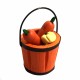 Dolls House Harvest Festival Thanks Giving Bucket of Vegetables Fresh Food 1:12