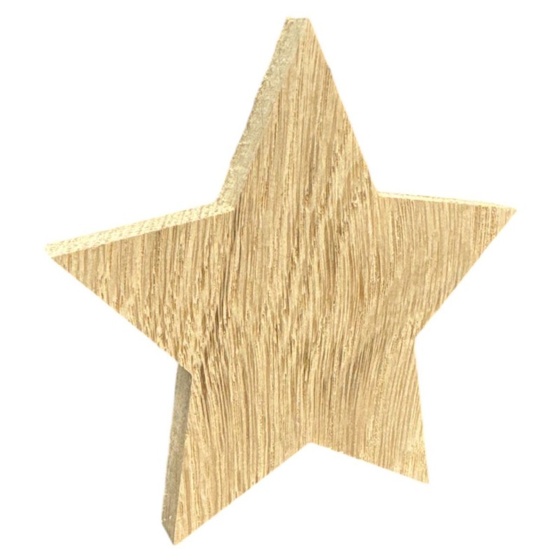 12cm DIY Star Wooden Ornament Christmas Shape Craft Blank Unfinished Piece Home Decor Gift Creative Blank Free Standing Decoration