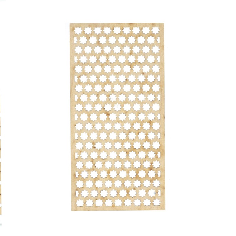 Window Lattice Flower Pattern Laser Cut Wood Dolls House Miniature 1:12 Scale