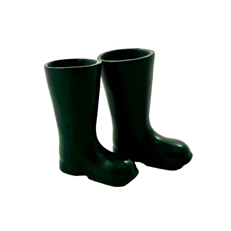 Dolls House Child's Wellington Boots Green Wellies Garden Farm Beach Accessory