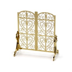  Melody Jane Dolls Houses Dollhouse Miniature Brass Birdcage  with Stand : Toys & Games