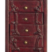 Dolls House Victorian selling Mahogany Tallboy Chest of Drawers JBM Bedroom Furniture 1:12