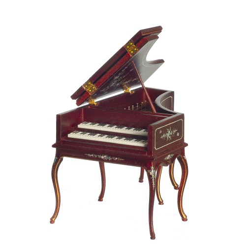 Dolls House French Baroque Mahogany Grand Piano Jbm Music Room 